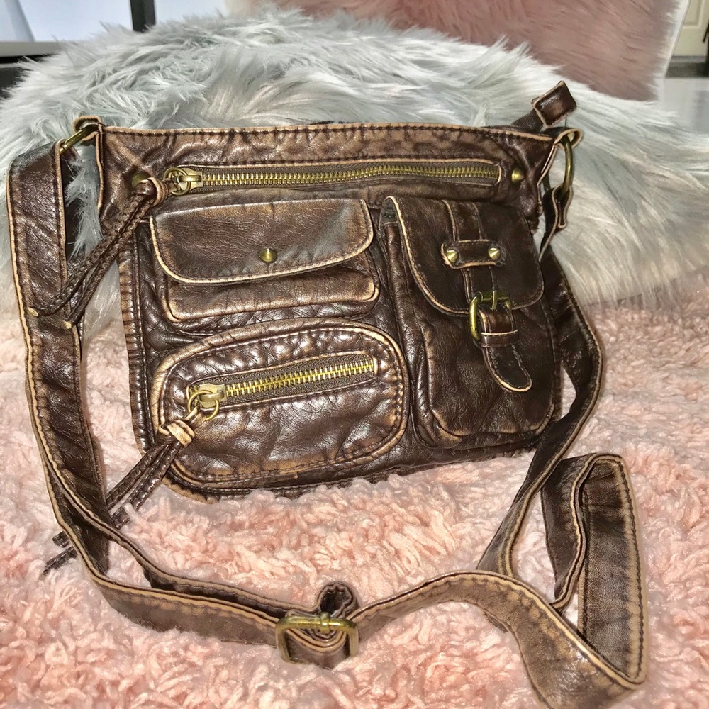Leather crossbody bag